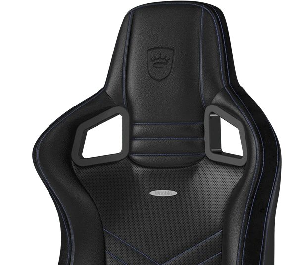 Žaidimų kėdė Noblechairs EPIC PU-Leather Gaming Chair, Juoda-mėlyna aprašymas - Prekės nuotrauka