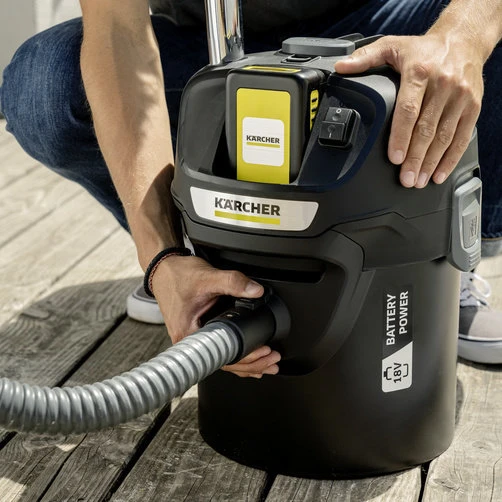 Kärcher pelenų dulkių siurblys AD 2 Battery (be akumuliatoriaus ir kroviklio) 1.348-300.0 aprašymas - Prekės nuotrauka