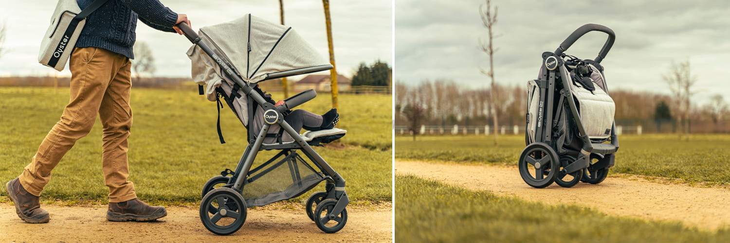 Baby Style Oyster Zero Gravity - judrus vaikiškas vežimėlis | Pilkos spalvos aprašymas - Prekės nuotrauka