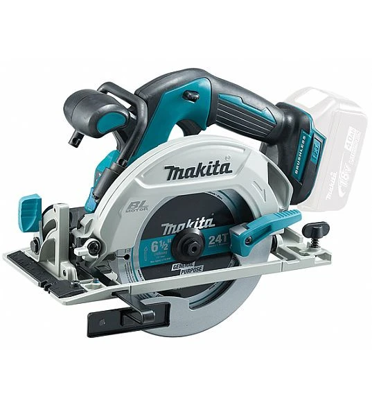 Makita DHS680Z Akumuliatorinis diskinis pjūklas, 18 V, 57 mm, ø165x20, Be akumuliatorių ir kroviklio! aprašymas - Prekės nuotrauka