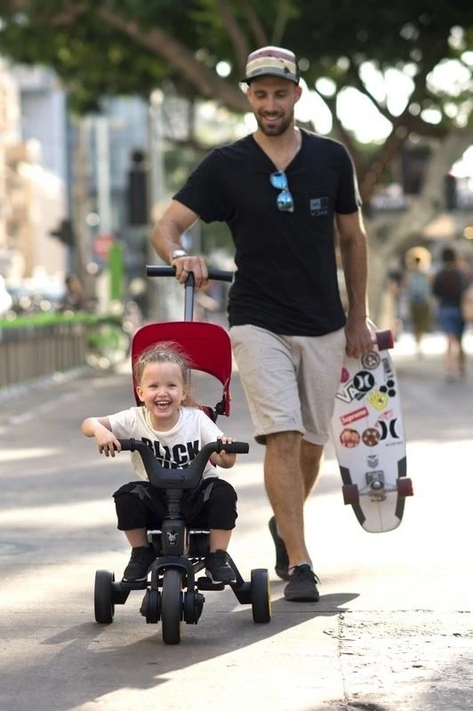 Doona Liki Trike S5 5in1 Sulankstomas triratis dviratukas, juodas aprašymas - Prekės nuotrauka