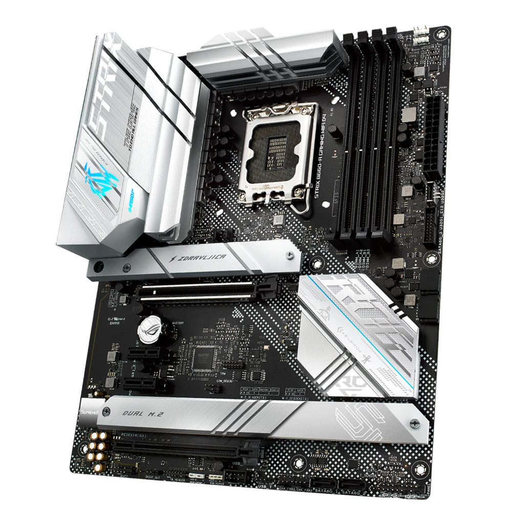 Pagrindinė plokštė Asus ROG STRIX B660-A GAMING WIFI D4 aprašymas - Prekės nuotrauka Pagrindinė plokštė Asus ROG STRIX B660-A GAMING WIFI D4 aprašymas - Prekės nuotrauka