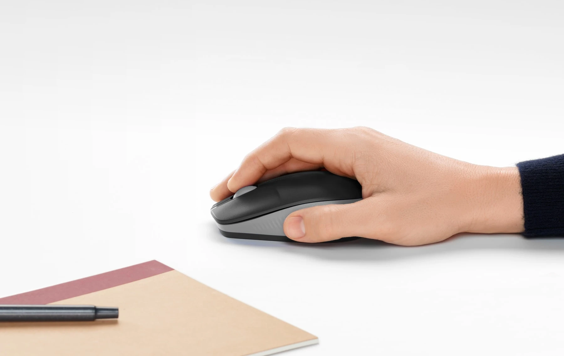 Belaidė pelė Logitech M190, raudonos spalvos aprašymas - Prekės nuotrauka