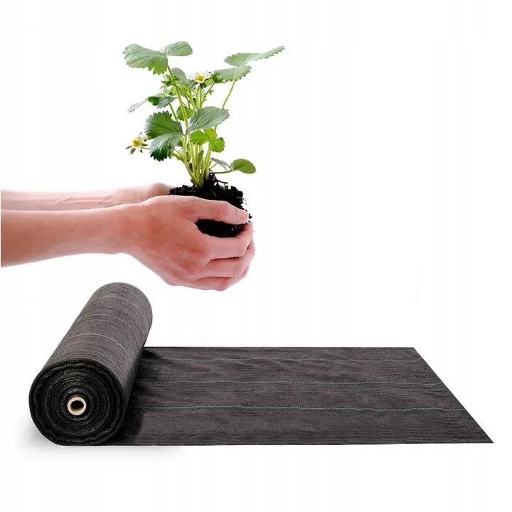 PLONOS Sodo agrotekstilė 70 g / m2 1,6 m x 100 m - juoda / + nemokami tvirtinimo elementai aprašymas - Prekės nuotrauka