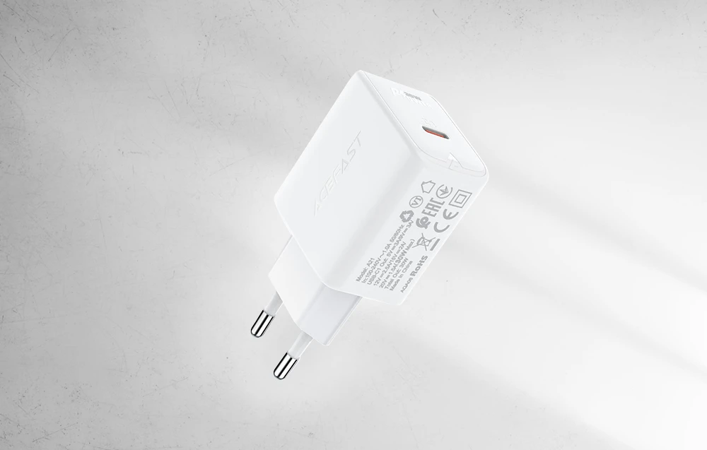 Įkroviklis Acefast A21 30W GaN USB-C baltas aprašymas - Prekės nuotrauka Įkroviklis Acefast A21 30W GaN USB-C baltas aprašymas - Prekės nuotrauka