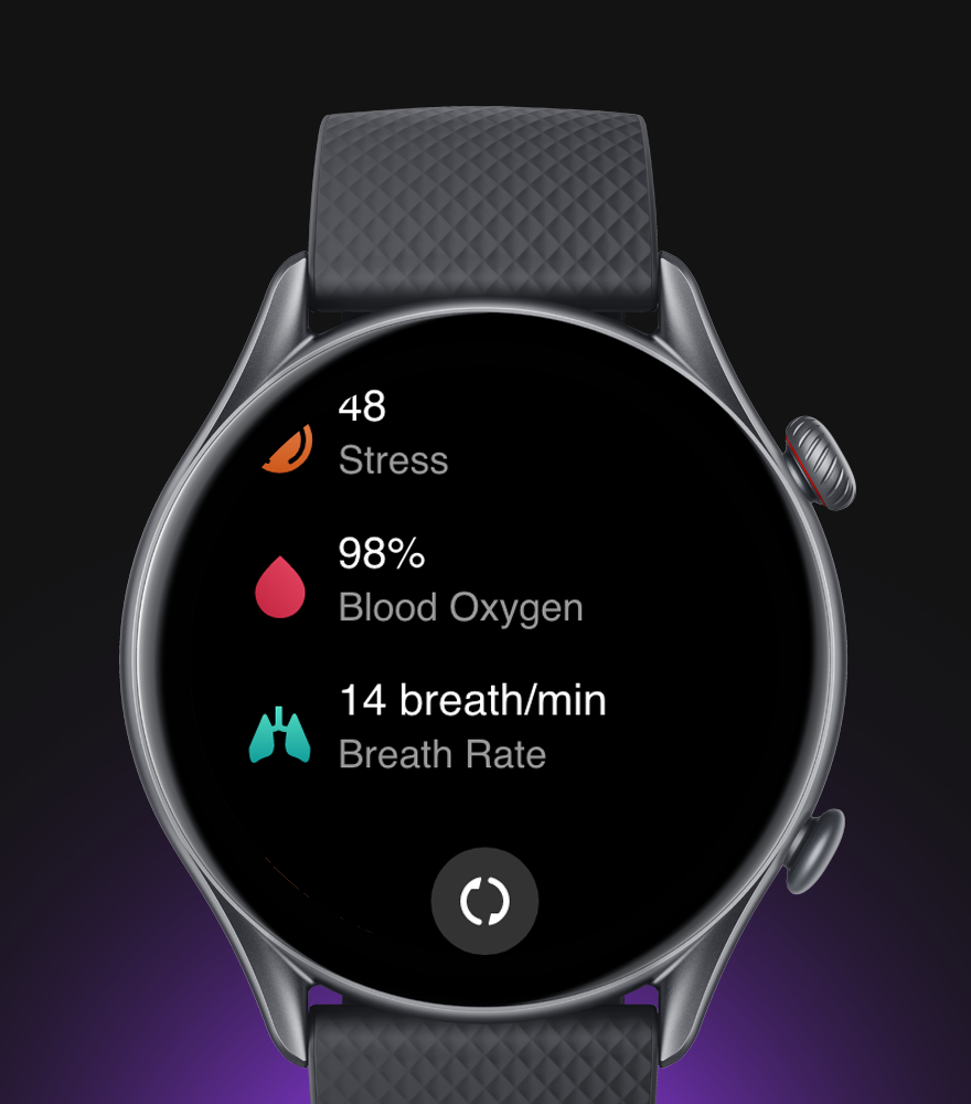 Išmanusis laikrodis Amazfit GTR 3 Pro, Juodos spalvos aprašymas - Prekės nuotrauka