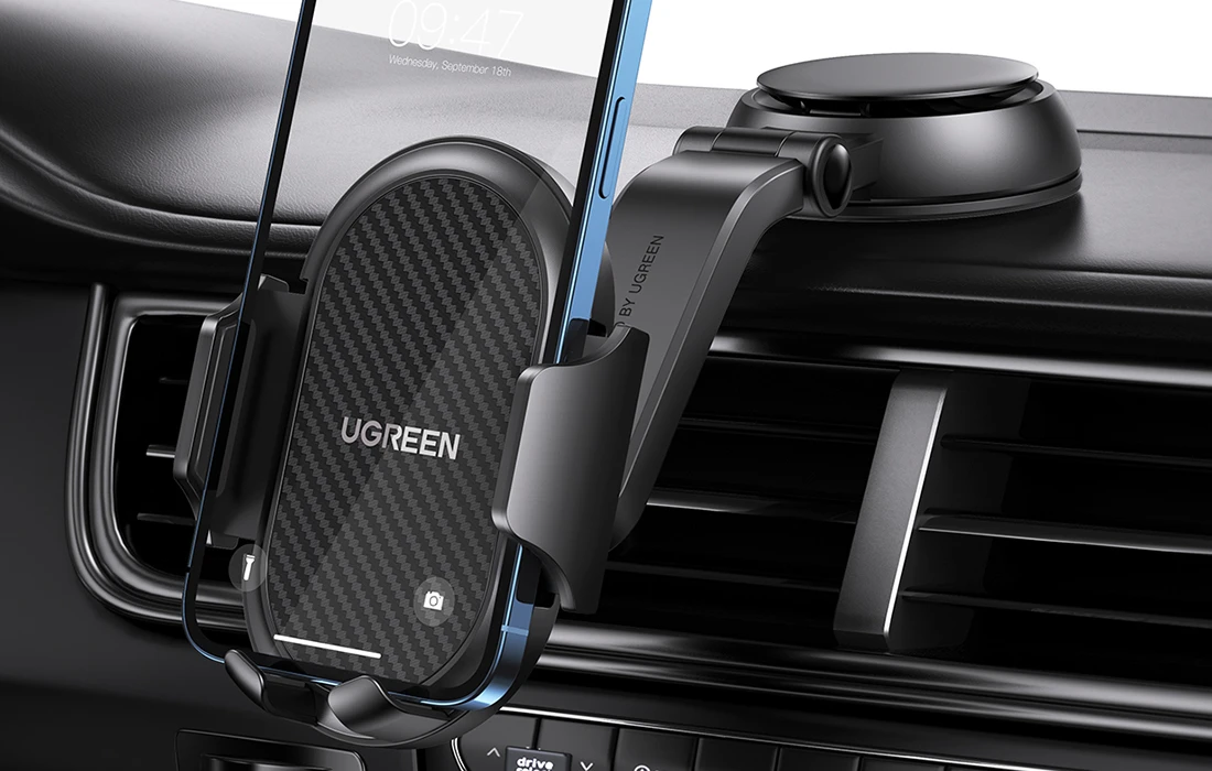 Siurbimo taurelės telefono laikiklis UGREEN LP405 (juodas) aprašymas - Prekės nuotrauka Siurbimo taurelės telefono laikiklis UGREEN LP405 (juodas) aprašymas - Prekės nuotrauka