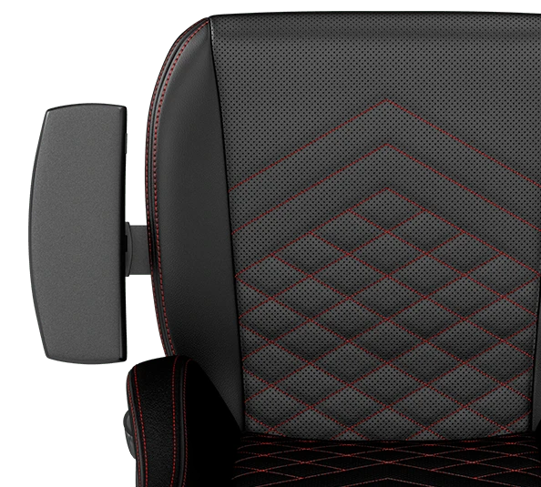Žaidimų kėdė Noblechairs HERO PU-Leather Gaming Chair, Juoda-raudona aprašymas - Prekės nuotrauka