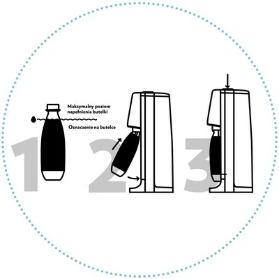 Gazuotų gėrimų gaminimo aparatas SodaStream Terra, juodas aprašymas - Prekės nuotrauka