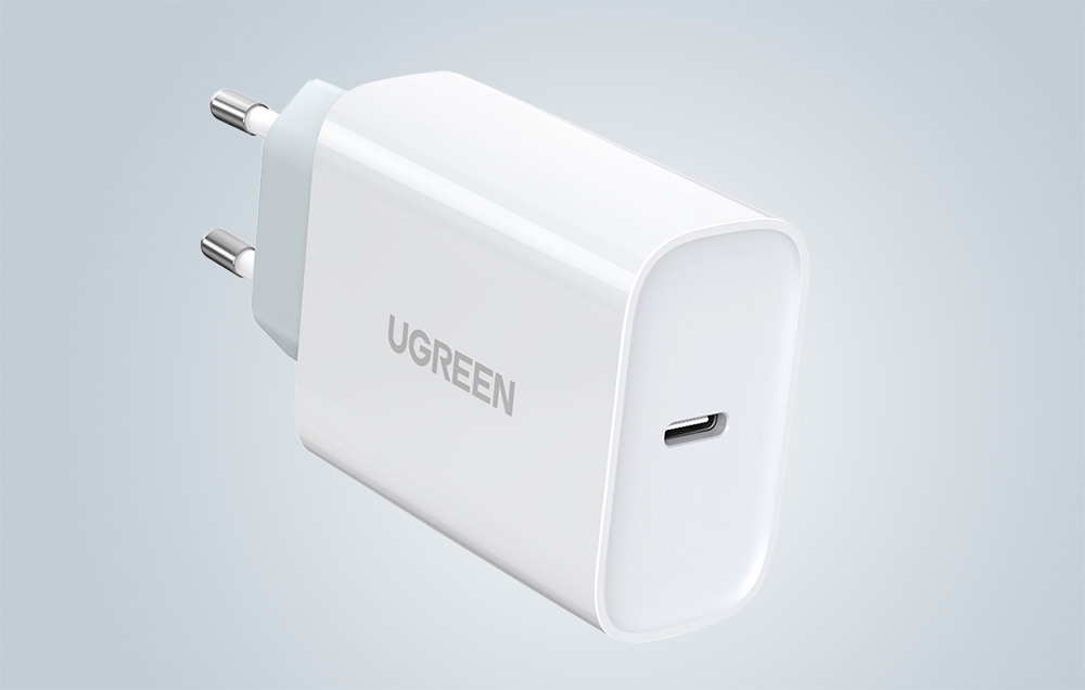 UGREEN CD127 įkroviklis, USB-C, PD3.0, QC4.0, 30 W (balta) aprašymas - Prekės nuotrauka