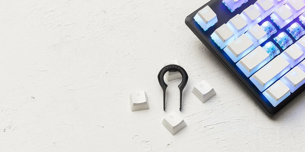 Pakaitiniai klavišai HyperX Pudding Keycaps Full Key Set, US išdėstymas aprašymas - Prekės nuotrauka