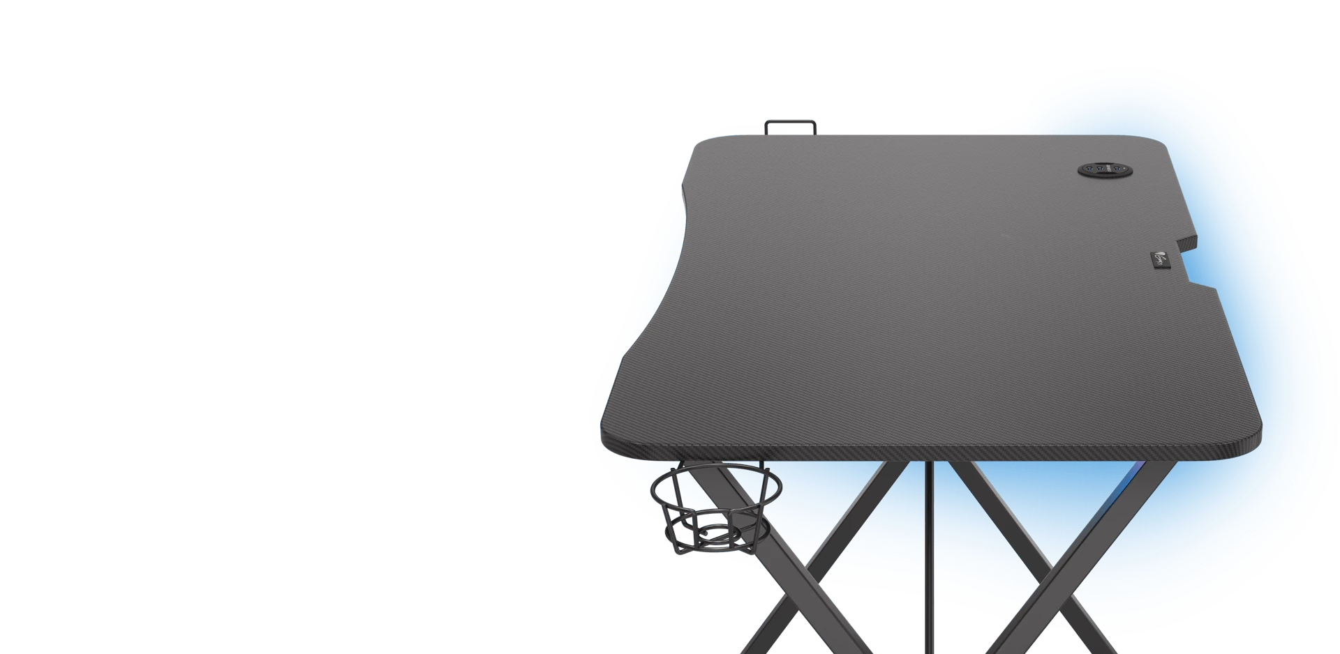 Žaidimų stalas Genesis Holm 200 RGB Gaming Desk, su pašvietimu aprašymas - Prekės nuotrauka