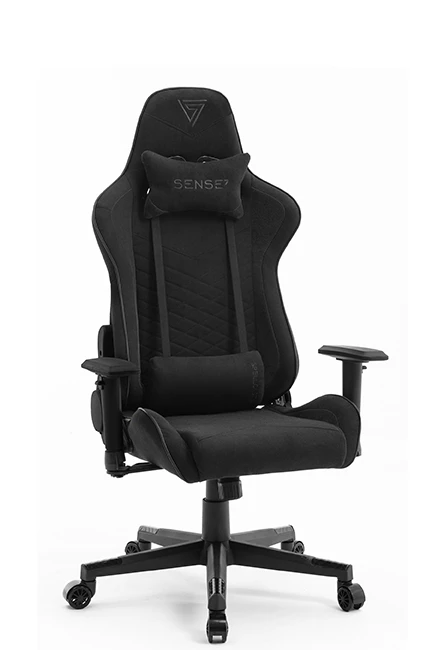 Žaidimų kėdė Sense7 Spellcaster fabric Gaming Chair, Juoda aprašymas - Prekės nuotrauka