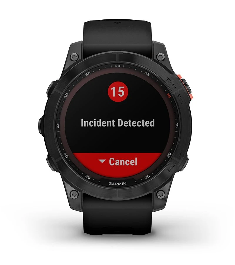 Išmanusis laikrodis Garmin fenix 7 Solar, Pilkos skalūno spalvos, su juodos spalvos silikoniniu dirželiu (Ekspozicinė prekė) aprašymas - Prekės nuotrauka