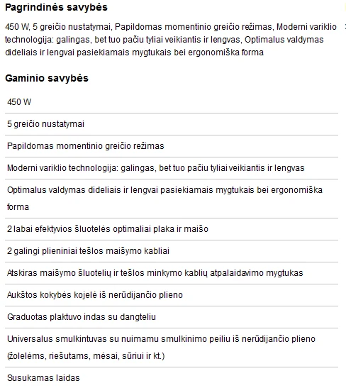 Plakiklis Bosch Rankinis maišytuvas MFQ 36480 aprašymas - Prekės nuotrauka