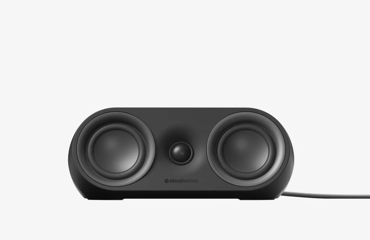 Kompiuterio kolonėlės SteelSeries Arena 9, Juodos spalvos aprašymas - Prekės nuotrauka