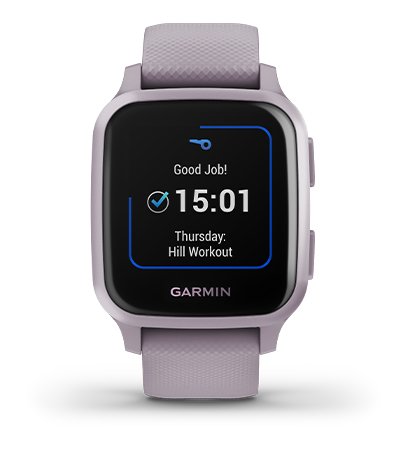 Išmanusis laikrodis Garmin Venu Sq, Violetinės spalvos aprašymas - Prekės nuotrauka