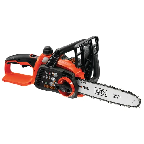Black & Decker 18V 2,0Ah ličio jonų akumuliatorinis grandininis pjūklas 25 cm, GKC1825L20-QW aprašymas - Prekės nuotrauka