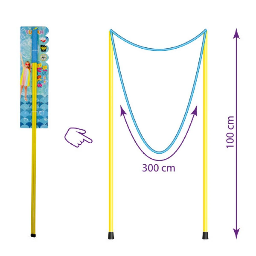 Tuban Milžiniška burbulų lazda (100 cm) aprašymas - Prekės nuotrauka