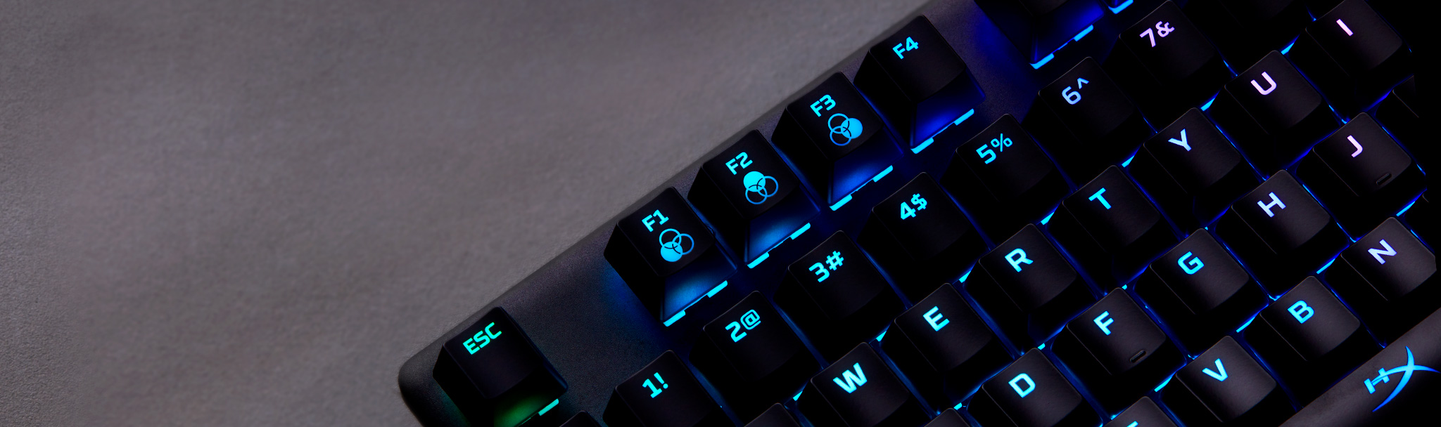 HyperX Alloy Origins Mechaninė žaidimų klaviatūra, US išdėstymas, HyperX Red - Linear aprašymas - Prekės nuotrauka