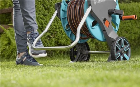Gardena žarnos vežimėlis AquaRoll M Easy, komplektas 20 m aprašymas - Prekės nuotrauka