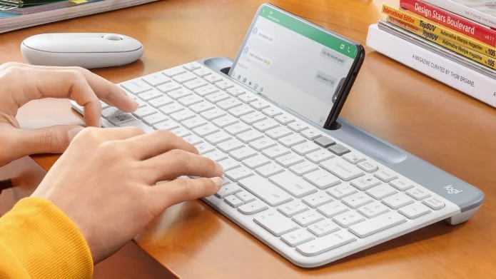 Įvairių įrenginių belaidė klaviatūra Logitech K580, 2,4GHz + Bluetooth, Nordic išdėstymas aprašymas - Prekės nuotrauka