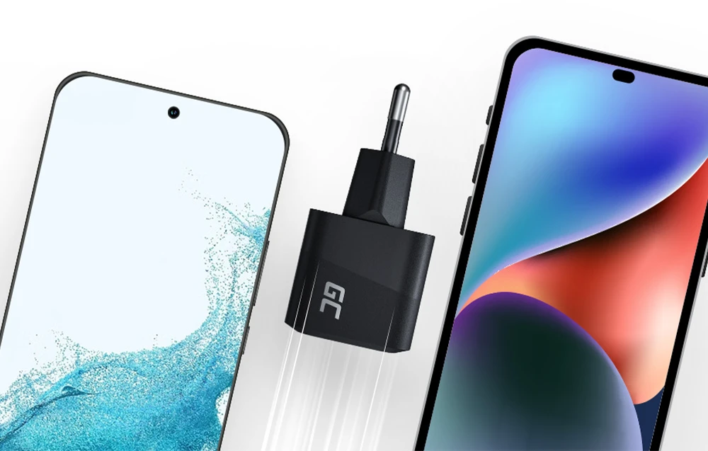 Green Cell Žalias Cell Žalias CELL Charger USB-C GaN GC PowerGaN 33W PD 3.0 QC 3.0 1x USB-C juodas aprašymas - Prekės nuotrauka