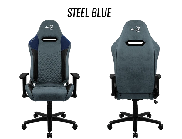 Žaidimų kėdė AeroCool DUKE Gaming Chair, Juoda-mėlyna aprašymas - Prekės nuotrauka