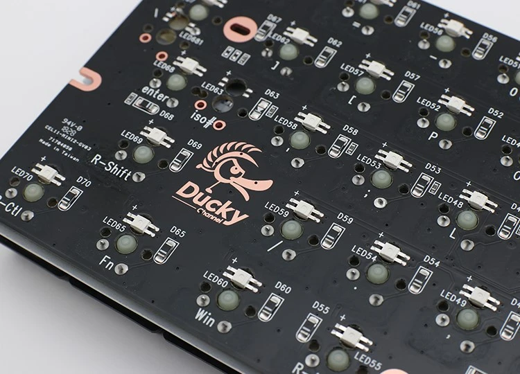 Mechaninė klaviatūra Ducky Mecha Mini, PBT, MX Black, RGB, DE išdėstymas aprašymas - Prekės nuotrauka