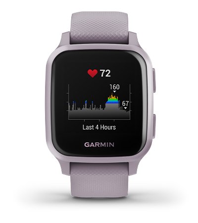 Išmanusis laikrodis Garmin Venu Sq, Violetinės spalvos aprašymas - Prekės nuotrauka
