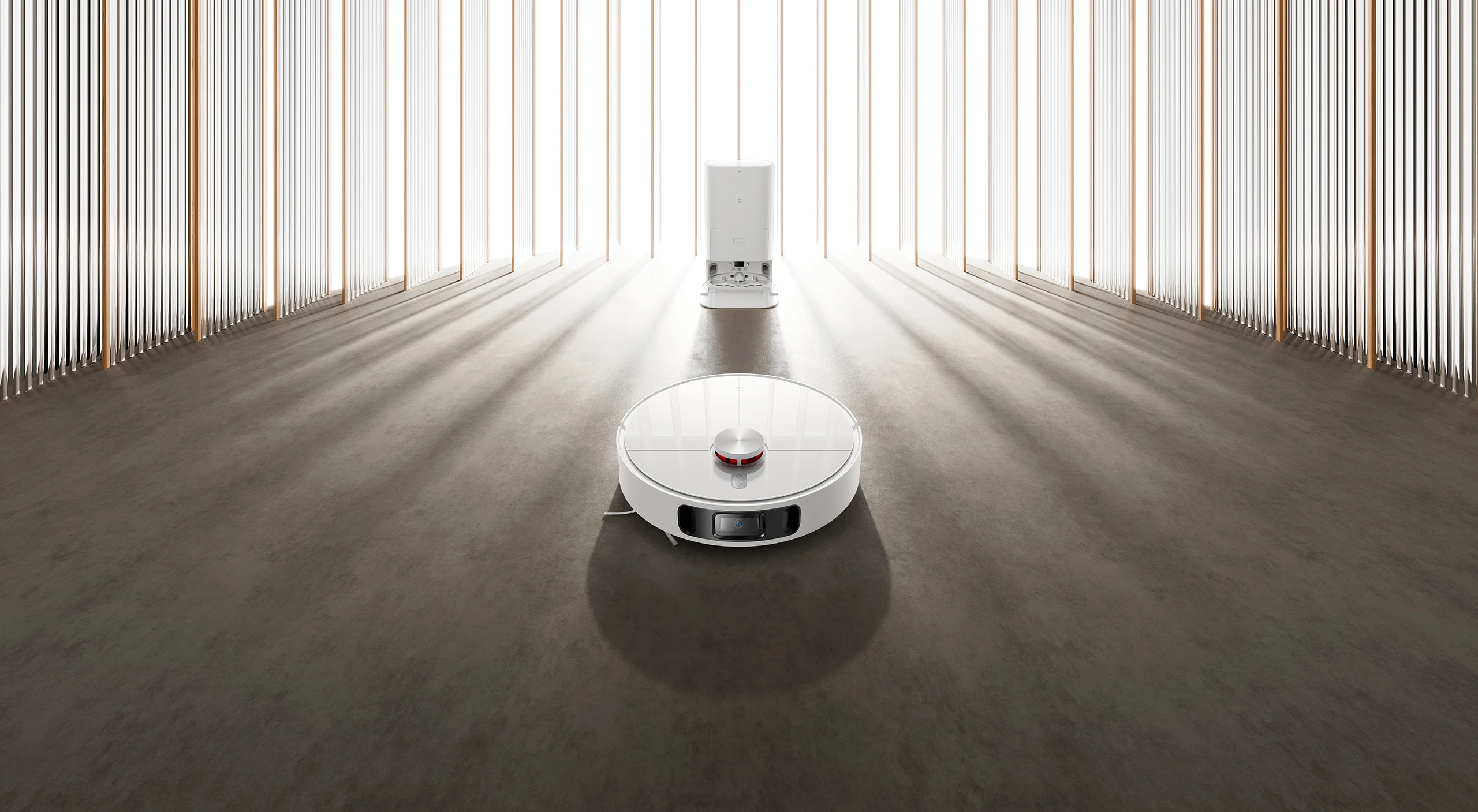 Dulkių siurblys - robotas Xiaomi X10 + su automatine dulkių išsiurbimo stotele, Baltas aprašymas - Prekės nuotrauka