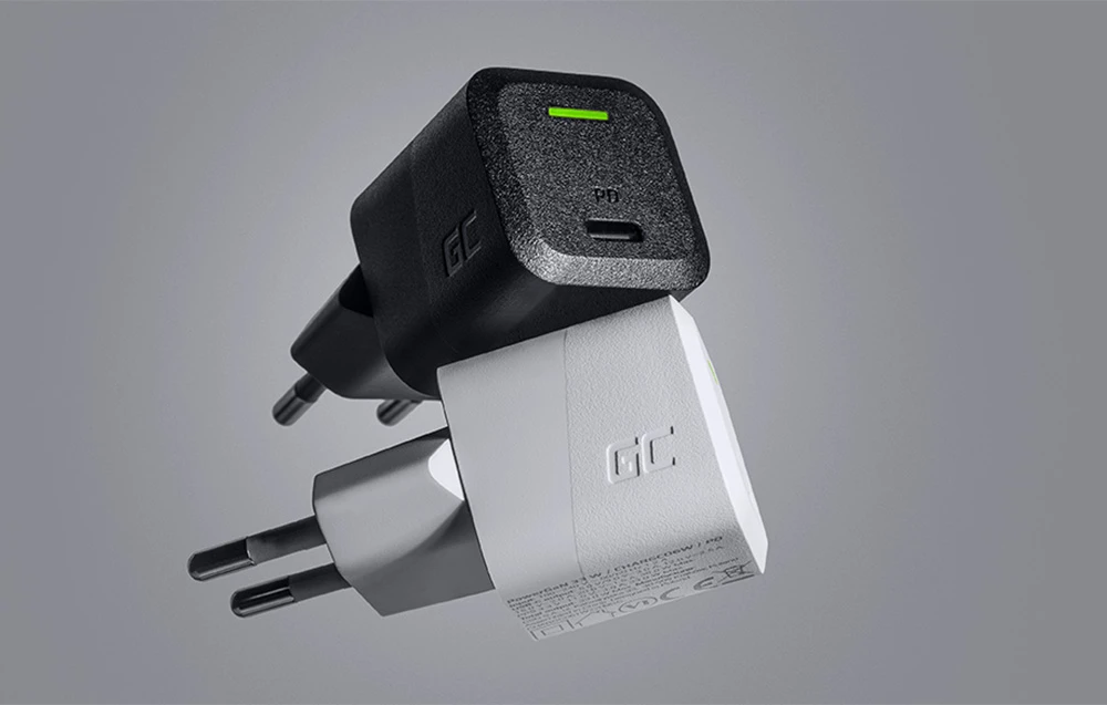 Green Cell Žalias Cell Žalias CELL Charger USB-C GaN GC PowerGaN 33W PD 3.0 QC 3.0 1x USB-C baltas aprašymas - Prekės nuotrauka Green Cell Žalias Cell Žalias CELL Charger USB-C GaN GC PowerGaN 33W PD 3.0 QC 3.0 1x USB-C baltas aprašymas - Prekės nuotrauka
