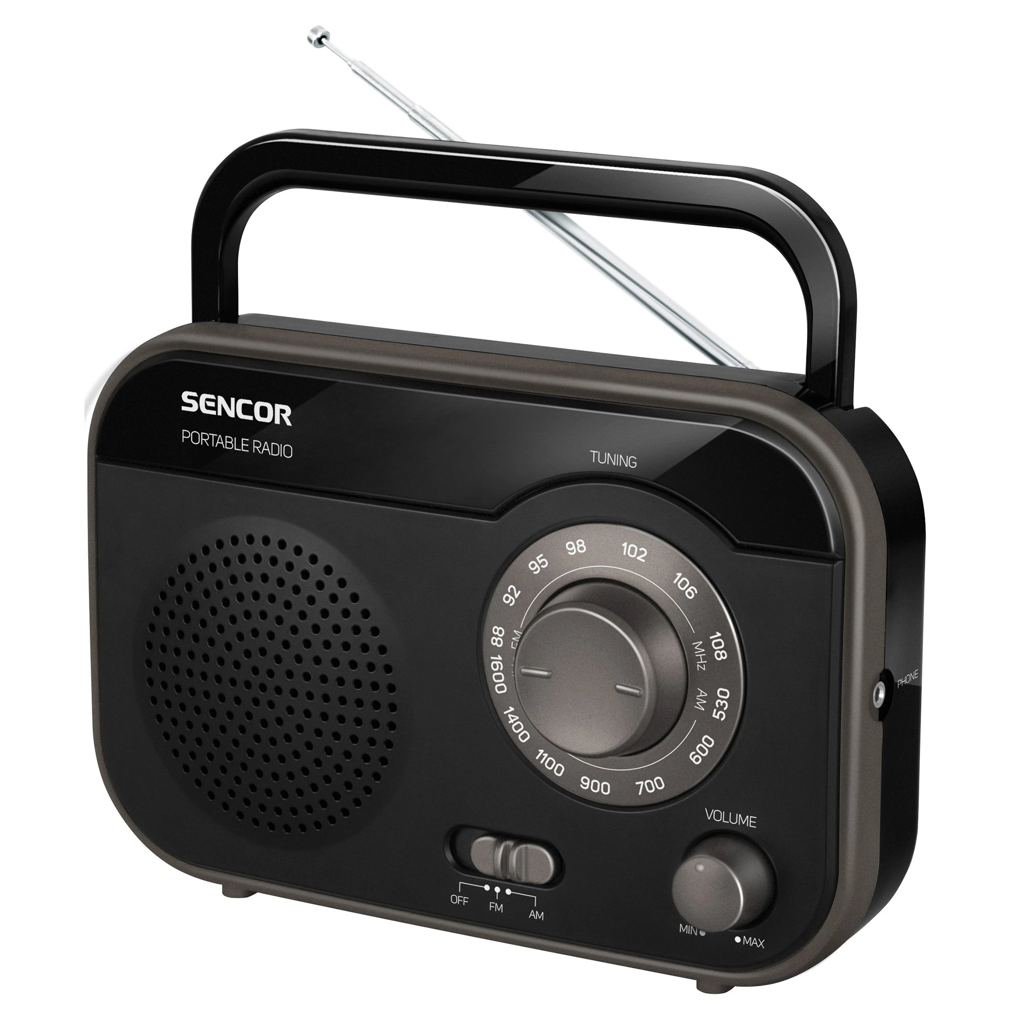 Radijo imtuvas Sencor SRD 210 B aprašymas - Prekės nuotrauka