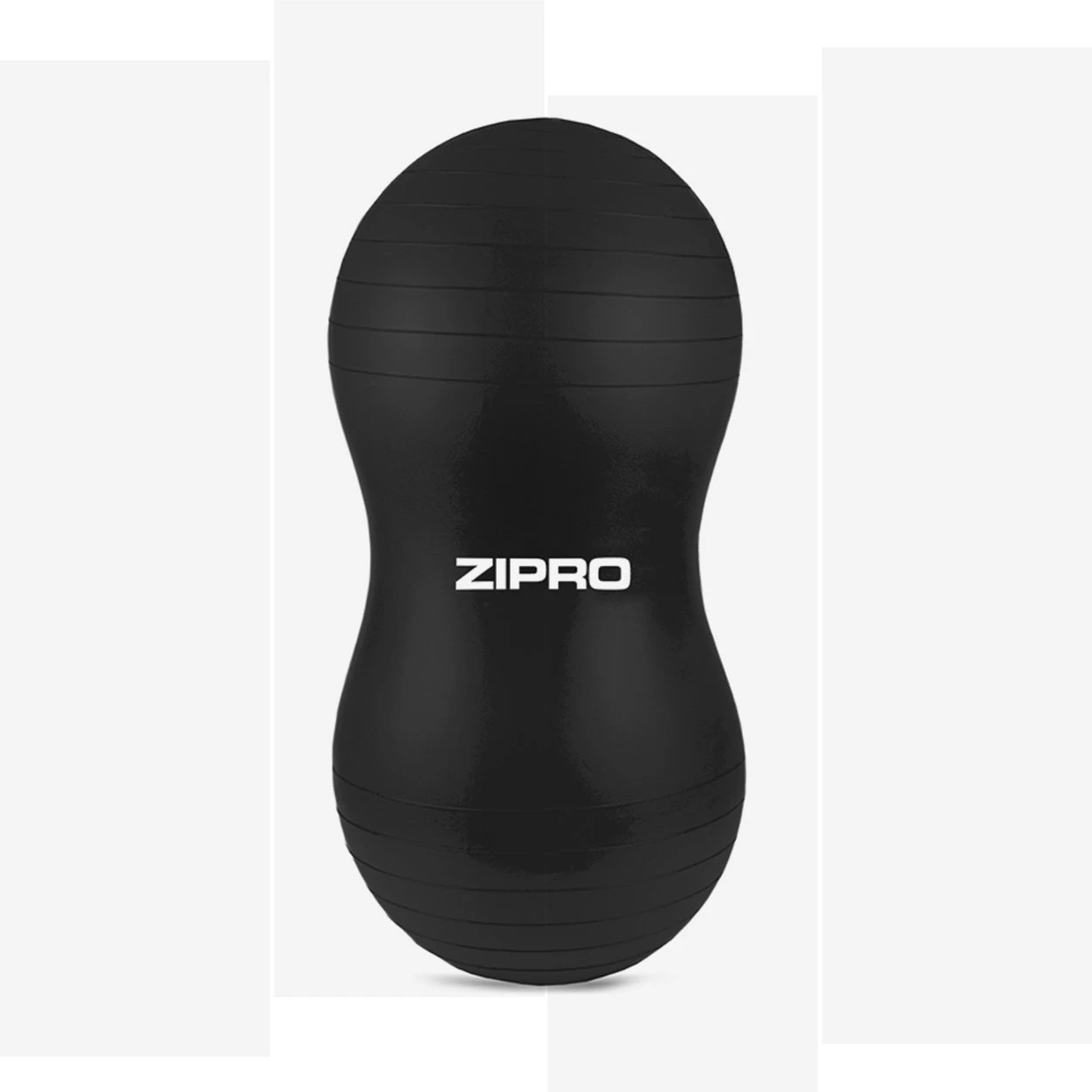 Mankštos kamuolys Zipro Peanut, 45 cm, juodas aprašymas - Prekės nuotrauka