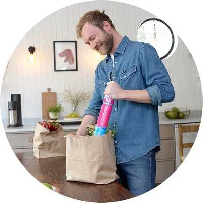 Gazuotų gėrimų gaminimo aparatas SodaStream DUO + 3 buteliukai aprašymas - Prekės nuotrauka