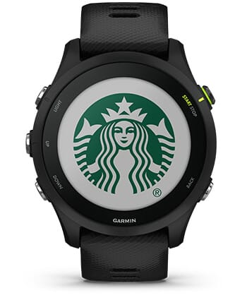 Išmanusis laikrodis Garmin Forerunner 255, Juodos spalvos apvadas su mėlynos spalvos silikoniniu dirželiu, 46mm aprašymas - Prekės nuotrauka