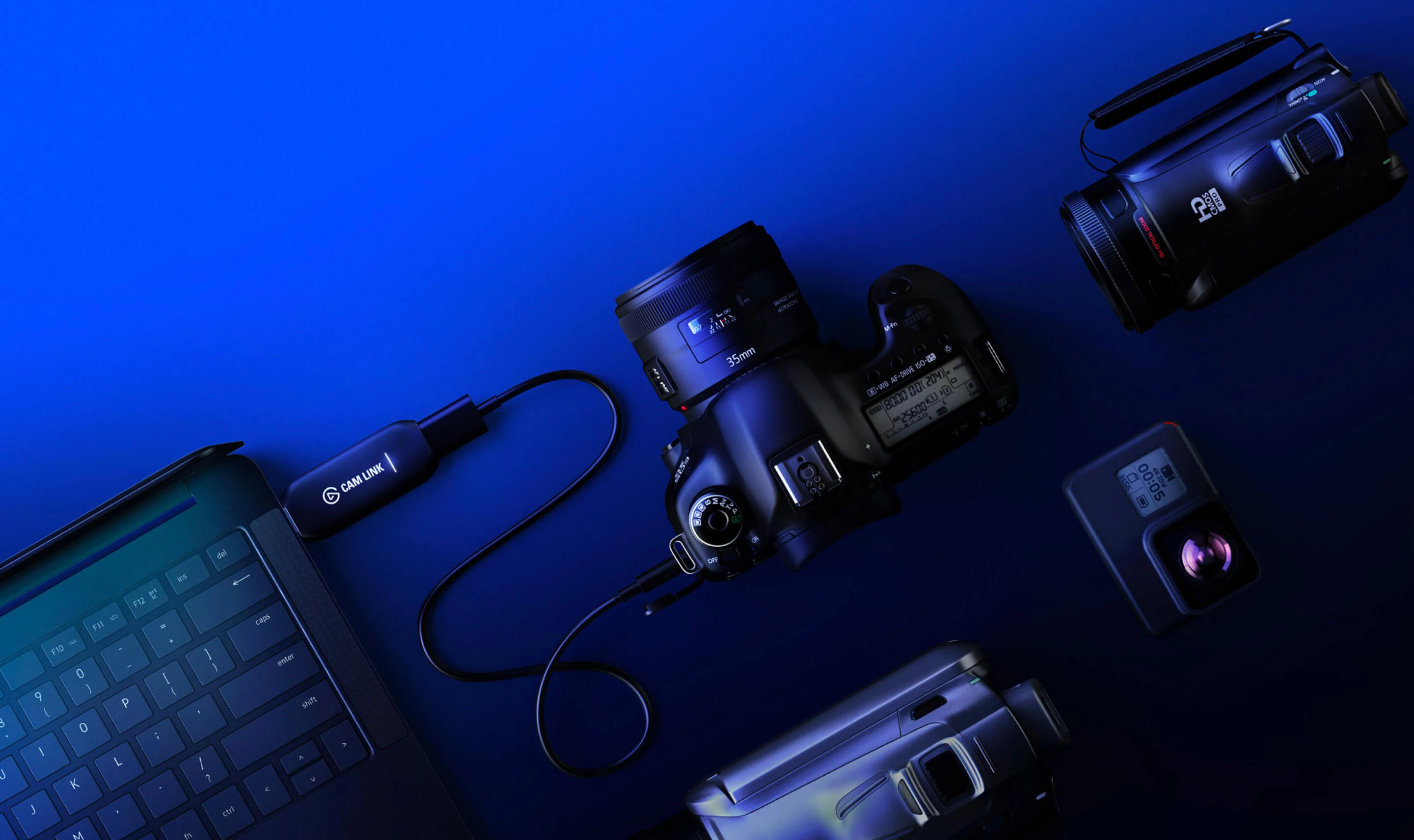 Elgato Cam Link 4K, DSL fotoaparato arba veiksmo kameros prijungimo kaip internetinė kamera adapteris aprašymas - Prekės nuotrauka