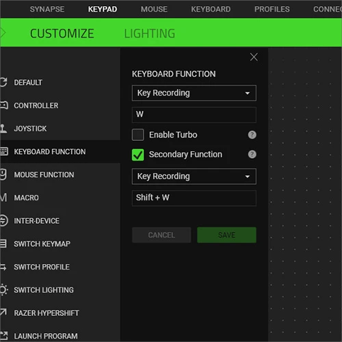 Žaidimų klaviatūra Razer Tartarus Pro, Juoda aprašymas - Prekės nuotrauka