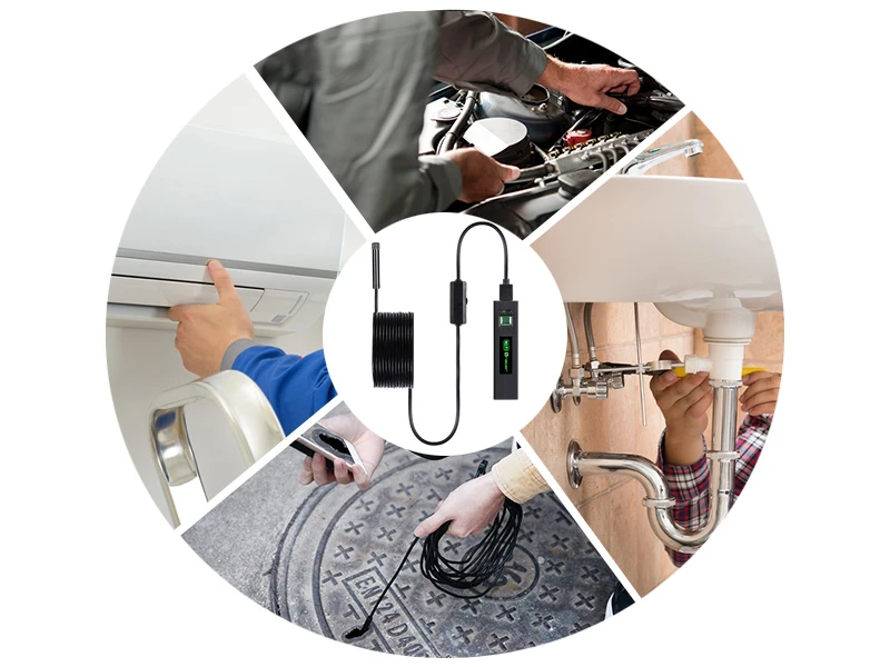 Endoskopinė kamera Tracer HardWire 5M 8MM, Juodos spalvos aprašymas - Prekės nuotrauka