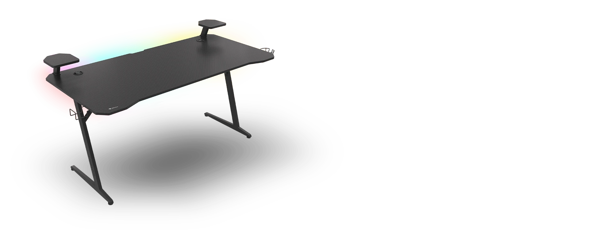 Žaidimų stalas Genesis Holm 510 RGB Gaming Desk, su pašvietimu aprašymas - Prekės nuotrauka