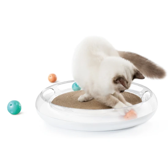 PETKIT Fun 4 in 1 kačių pramogų ir poilsio centras: guolis, draskyklė, bei žaidimų aištelė aprašymas - Prekės nuotrauka