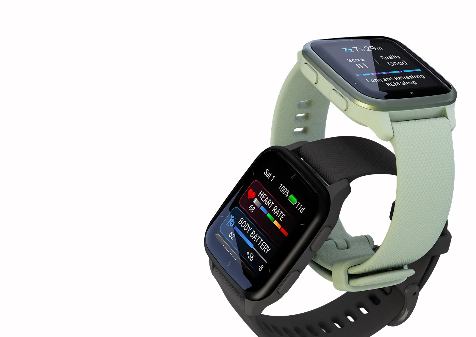 Išmanusis laikrodis Garmin Venu® Sq 2 Skalūnų spalvos aliuminio apvadas su šešėlio pilkos spalvos korpusu ir silikoniniu dirželiu aprašymas - Prekės nuotrauka
