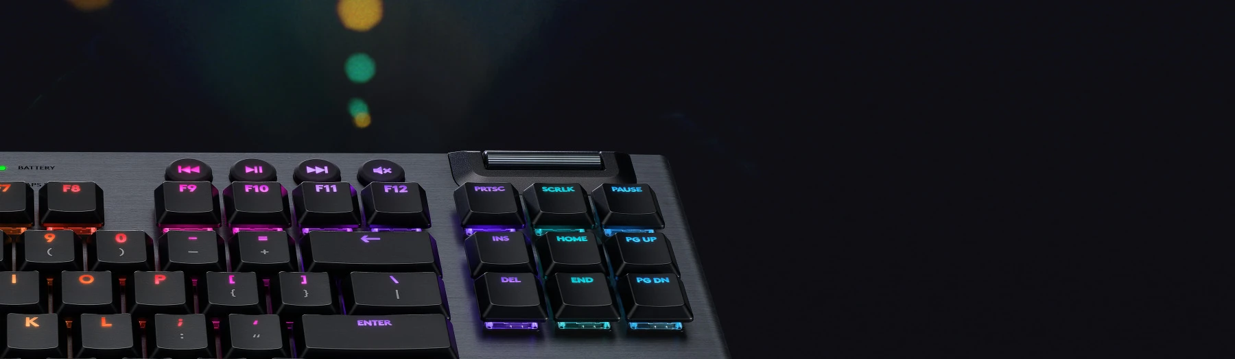 Belaidė Mechaninė žaidimų klaviatūra Logitech G915 TKL, RGB, Lightspeed, Stilius: Clicky, Išdėstymas: Šiaurės šalių aprašymas - Prekės nuotrauka