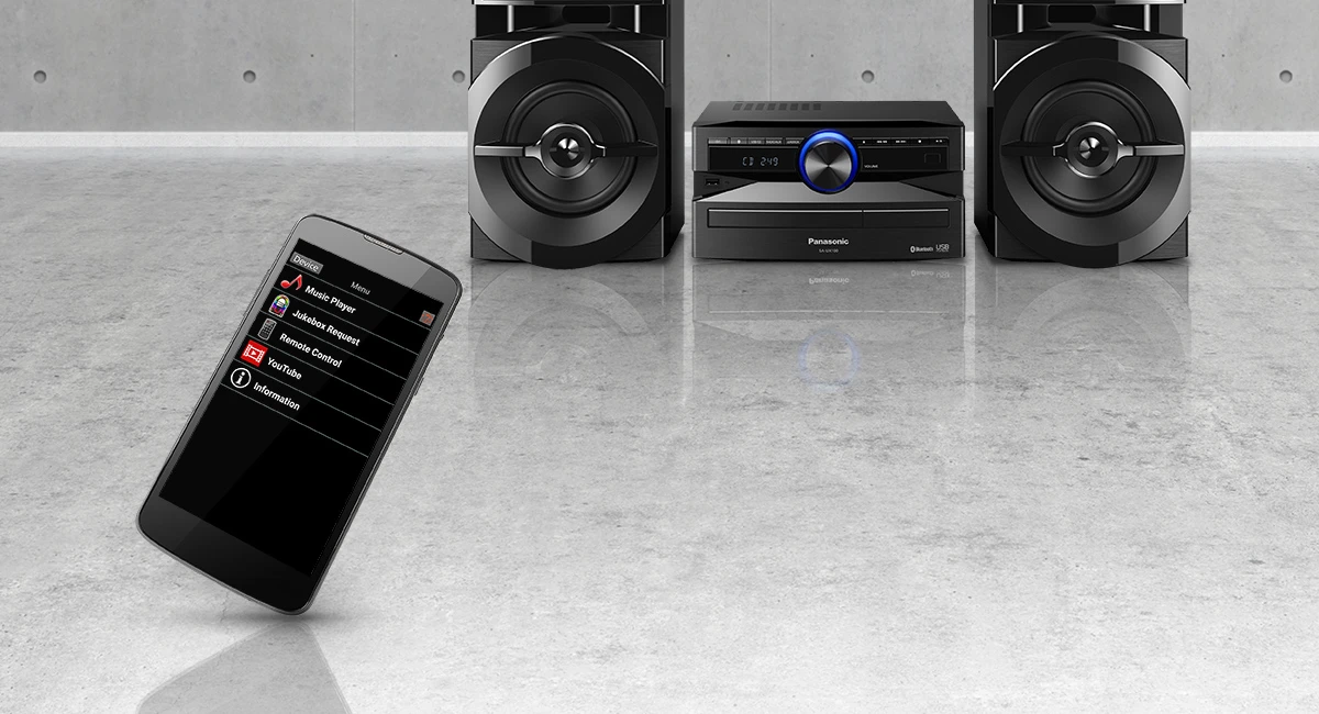 Muzikinis centras „Panasonic“ stereofoninė sistema SC-UX100E-K „Bluetooth“. aprašymas - Prekės nuotrauka