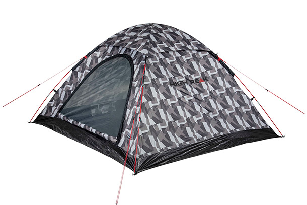Keturių asmenų kamufliažinė palapinė High Peak Monodome XL aprašymas - Prekės nuotrauka