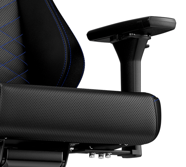 Žaidimų kėdė Noblechairs HERO PU-Leather Gaming Chair, Juoda-mėlyna aprašymas - Prekės nuotrauka