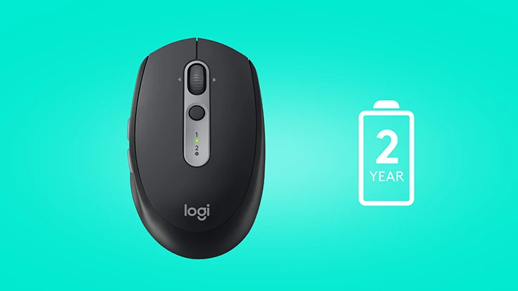 Optinė belaidė pelė LOGITECH M590 Multi-Device Silent 910-005197 grafito spalvos aprašymas - Prekės nuotrauka