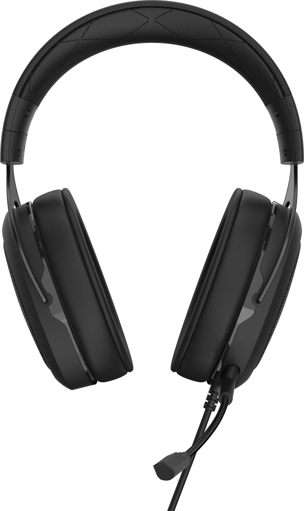 Žaidimų ausinės Corsair HS50 Pro Stereo, Anglies pluošto spalvos aprašymas - Prekės nuotrauka