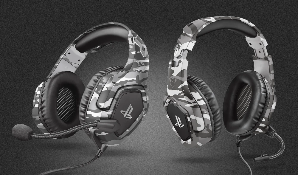 Žaidimų ausinės Trust GXT 488 Forze-G PS4 Ausinės Žaidimams PlayStation® official licensed product, Pilkos, 23531 aprašymas - Prekės nuotrauka