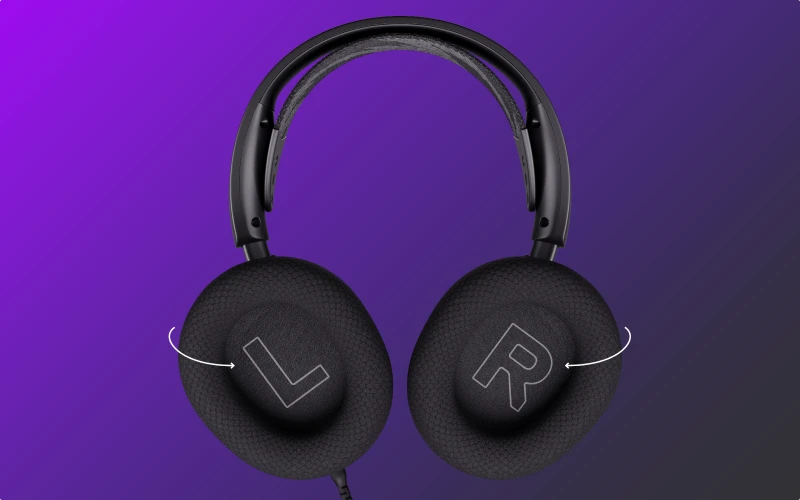 Ausinės žaidimams su mikrofonu SteelSeries Arctis Nova 1P Over-Ear, Juodos spalvos aprašymas - Prekės nuotrauka